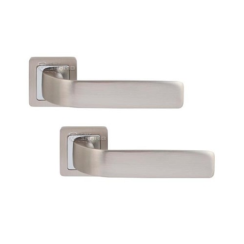 Ручки на розеті RDA Sens (WC40-RY40) хром/матовий сатин нікель  - Фото №1