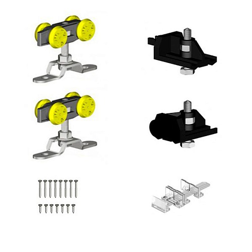 Комплект фурнитуры Valcomp Herkules HS60FR для 1 деревянного полотна до 60 кг без направляющей - Фото №1