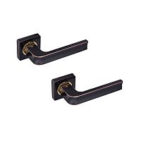 Ручки на розеті GAVROCHE Californium AL-A1 ORB/PB чорний з патиною/золото