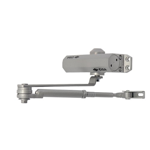Доводчик CISA 60461.03.0.97 STD HO с фиксацией до 80 кг серый - Фото №1