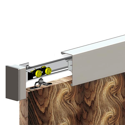 Раздвижная система VALCOMP Herkules HS60 длина 4 м на 2 полотна весом до 60 кг - Фото №4