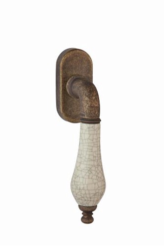 Ручка оконная DND by MARTINELLI Monica AF+P8 античная отделка/бежевый фарфор - Фото №1