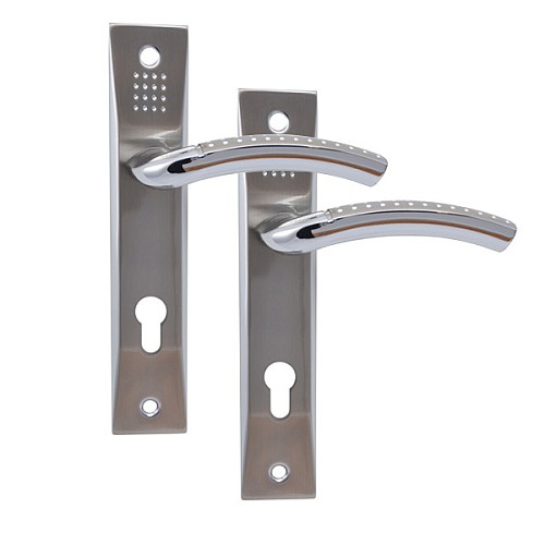 Ручки на планке SIBA Bari 85 матовый никель/хром - Фото №1