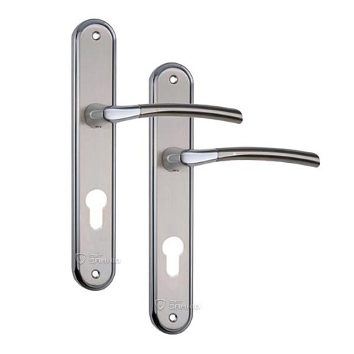 Ручки на планке SIBA Lucca 72 матовый никель/хром - Фото №1