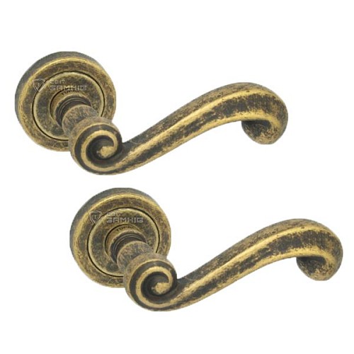 Ручки на розетте TUPAI Carla 738 (800-787) старое золото - Фото №1