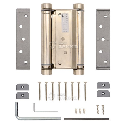 Петля барная с тормозом ALDEGHI LUIGI 101AN125B 125 мм AN никель - Фото №8