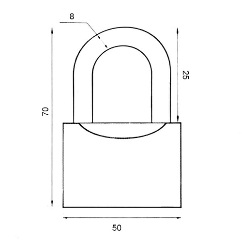 Замок навесной АВАНТЕК BC 2950 один секрет (3 ключа) - Фото №6