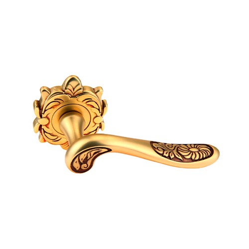 Ручки на розетте FADEX Daisy 202Z O17 золото французское - Фото №2