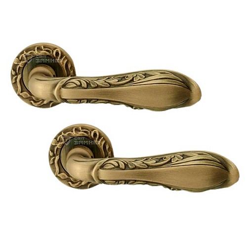 Ручки на розетте LINEA CALI Liberty (113) патина