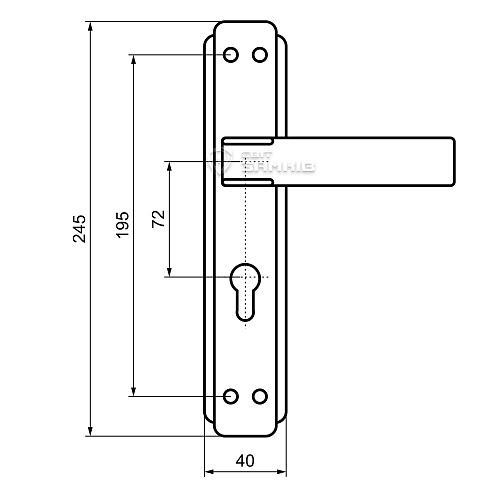 Ручки на планке OZCANLAR Alaska Yale 72 сатин/золото - Фото №4
