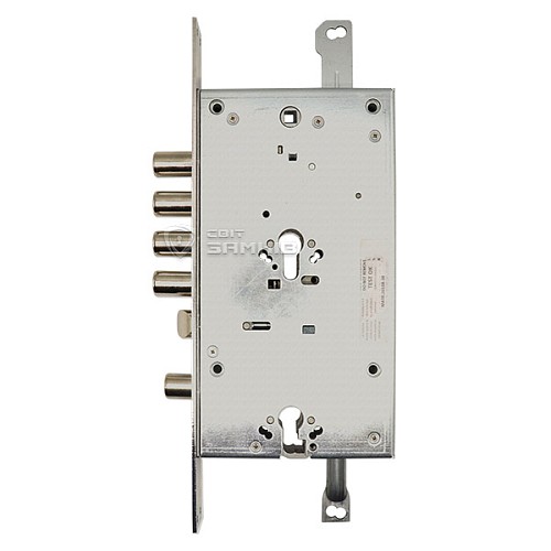 Механизм замка MUL-T-LOCK CEM30328 Двухсистемный (BS65*85мм) хром полированный без об.планки - Фото №3