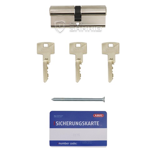 Цилиндр ABUS Vitess 1000 110 (55*55) никель сатин - Фото №5