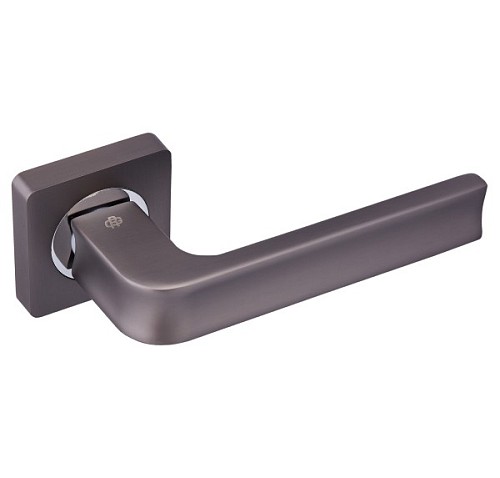 Ручки на розеті GAVROCHE Californium AL-A1 MBN/CP графіт/хром - Фото №2