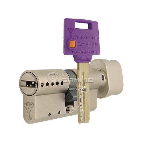 Цилиндр MUL-T-LOCK MTL400/Classic Pro MOD 70T (35*35T) (модульный) никель сатин - Фото №1