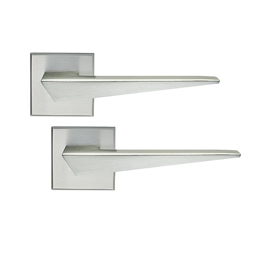 Ручки на розетте ILAVIO 2376 (1053-1102) хром матовый - Фото №1