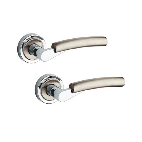 Ручки на розеті FIMET Alba 140 (230R) F11 хром/матовий нікель - Фото №1