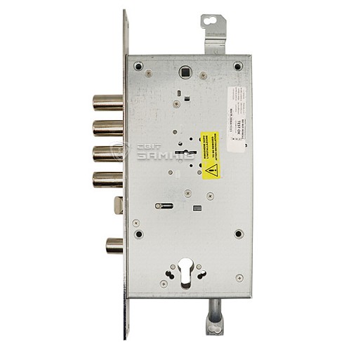 Механизм замка MUL-T-LOCK Matrix DFM30328M Двухсистемный (BS65 * 85мм) хром полированный без об.планки - Фото №3