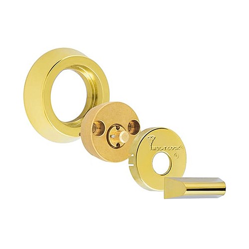 Замок врезной MUL-T-LOCK Dead Bolt Hercular Interactive + (BS60/70мм) полированная латунь - Фото №5