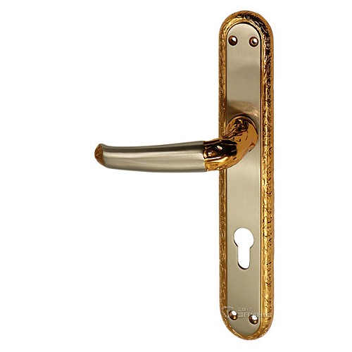 Ручки на планке OZCANLAR Yakut Yale 85 сатин/золото - Фото №3