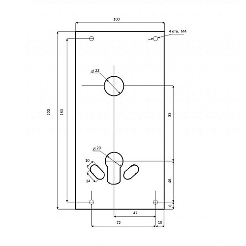 Защитная пластина CISA Protect для замков 56535, 56835 - Фото №2