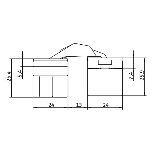 Петля ANSELMI AN 140 3D черный - Фото №5