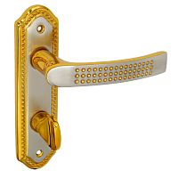 Ручки на планці Melis WC 62 сатин/золото