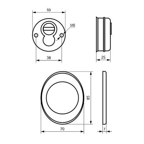 Протектор AZZI FAUSTO F23 Antitubo Widia 25 мм 85х70 бронза  - Фото №5