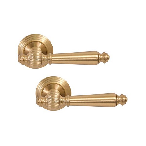 Ручки на розетте FIMET Michelle 106 (269) F02 матовая латунь - Фото №1