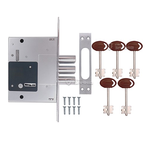 Механизм замка SHERLOCK 257L (BS60мм) 5 ключей - Фото №4