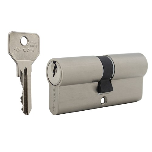 Цилиндр CISA C2000 65 (30*35) никель матовый - Фото №1