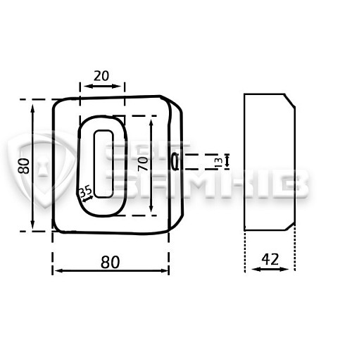 Замок навісний ЧАЗ ВС2-12 (3 ключа) - Фото №7