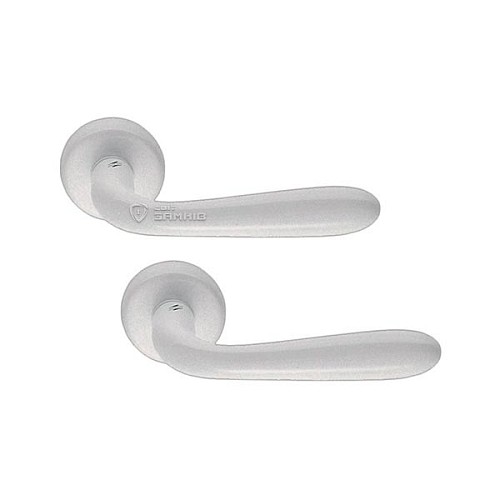 Ручки на розетте COLOMBO Robot CD41 (CD69BZGG-CD63GB) матовый белый - Фото №1