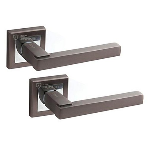 Ручки на розетте APECS Windrose "Sirocco" H-18100-А GRF графит - Фото №1