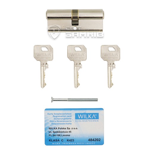 Цилиндр WILKA 1400 K423 80 (35*45) никель - Фото №5