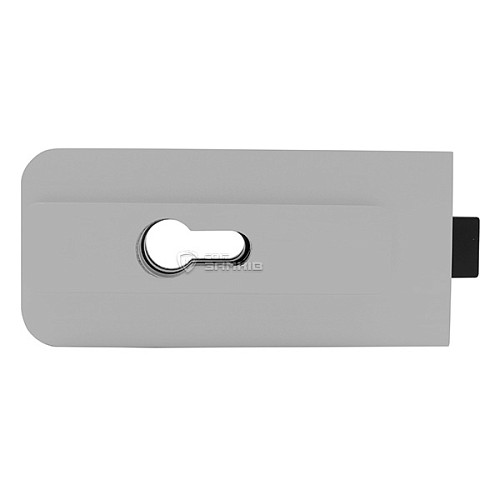 Замок накладний WALA ZAM SM1OZ1 двосторонній для скляних дверей (скло-рама) срібний - Фото №2