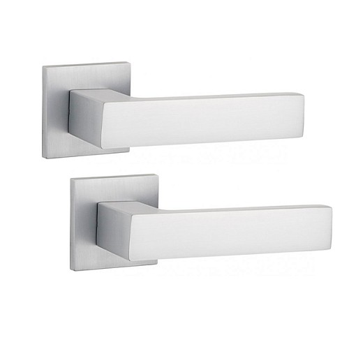 Ручки на розетте SIBA Nemrut (А04) матовый хром - Фото №1