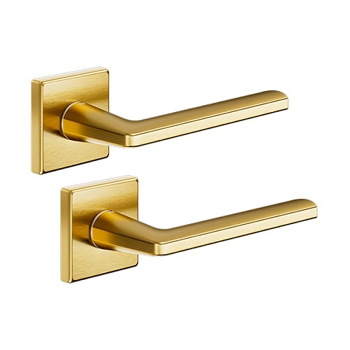 Ручки на розетте DND by MARTINELLI Luce P 02 ZOS матовая латунь - Фото №1