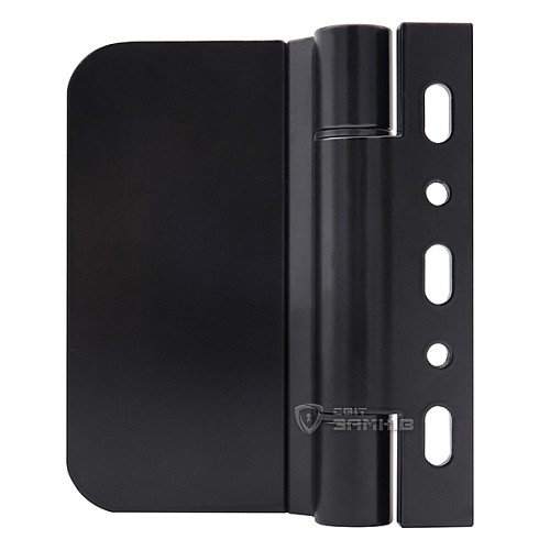 Завіс WALA WTB 8010441X для скляних дверей широкий матовий чорний - Фото №2