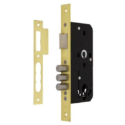 Механизм замка SANTOS 985 (BS45*85мм) матовая латунь - Фото №1