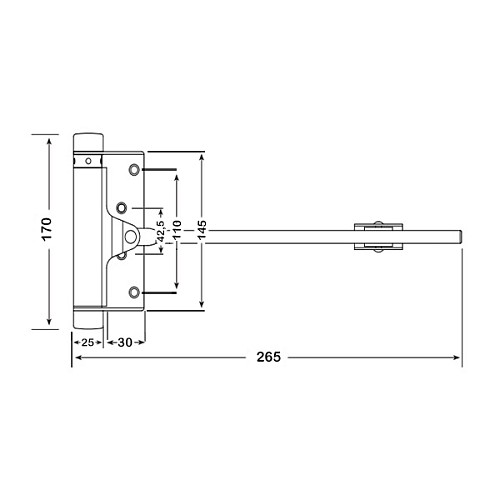 Доводчик для калитки ALDEGHI LUIGI 115OA004 148 мм бронза - Фото №7
