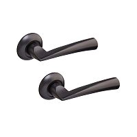 Ручки на розетте GAVROCHE Vanadium AL-A5 BLACK черный