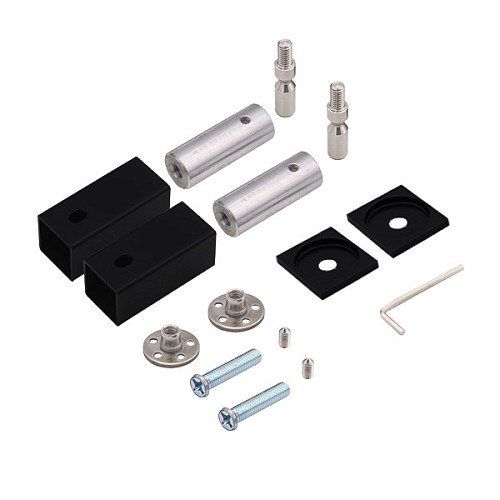 Ручка скоба ABARO Sydney 90° L:800 X:600 W: 40*20mm BM черный мат. (половинка) - Фото №8