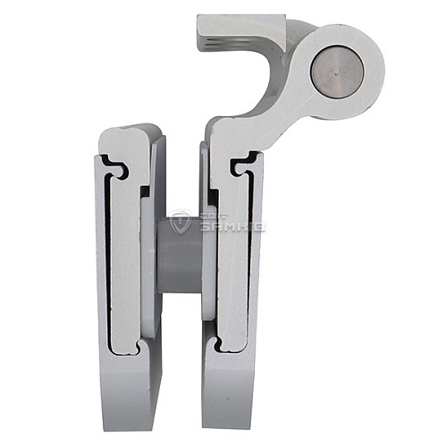 Завіс WALA WTB 8010441X для скляних дверей широкий срібний - Фото №4