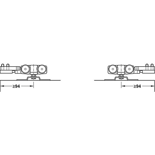 Розсувна система SLIDO Classic 120-P довжина 2 м на 1 полотно вагою до 120 кг - Фото №4