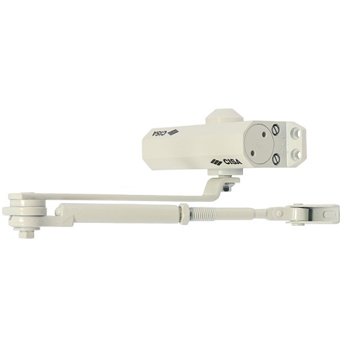 Доводчик CISA 60461.03.0.45 STD HO с фиксацией до 80 кг белый - Фото №1