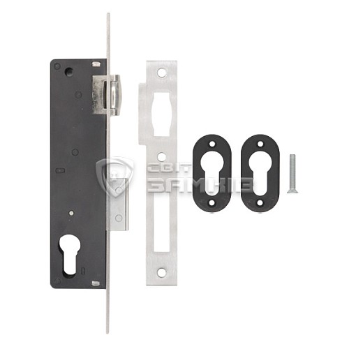 Механизм замка SANTOS 720 бочка (BS30мм, 22мм) матовый хром - Фото №4