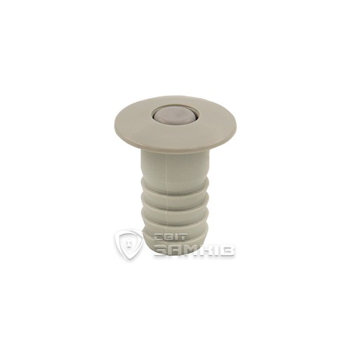 Стопор дверной скрытый магнитный АНТЕЙ светло-серый - Фото №1