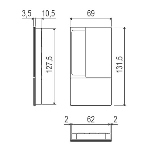 Ручки для межкомнатных дверей AGB Wave WC B3000200FM белый матовый - Фото №7