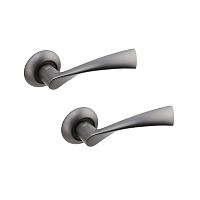 Ручки на розетте GAVROCHE Cuprum AL-A5 MBN графит