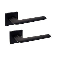 Ручки на розетте GAVROCHE Hassium AL-A25 Black черный